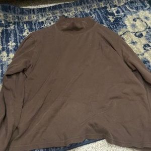 Brown turtle neck
